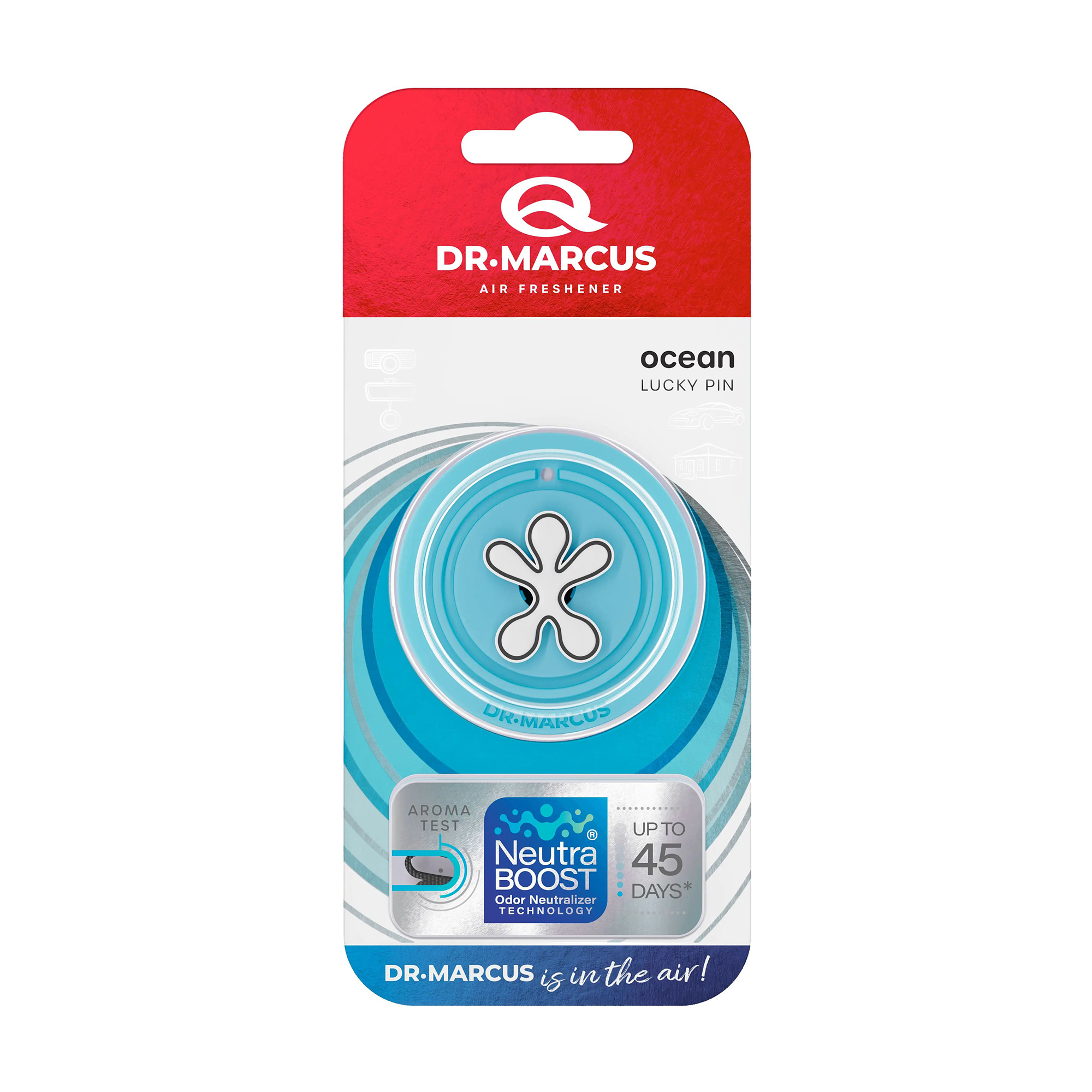 Ароматизатор для автомобіля Dr.Marcus Lucky Pin, Ocean, 1 шт